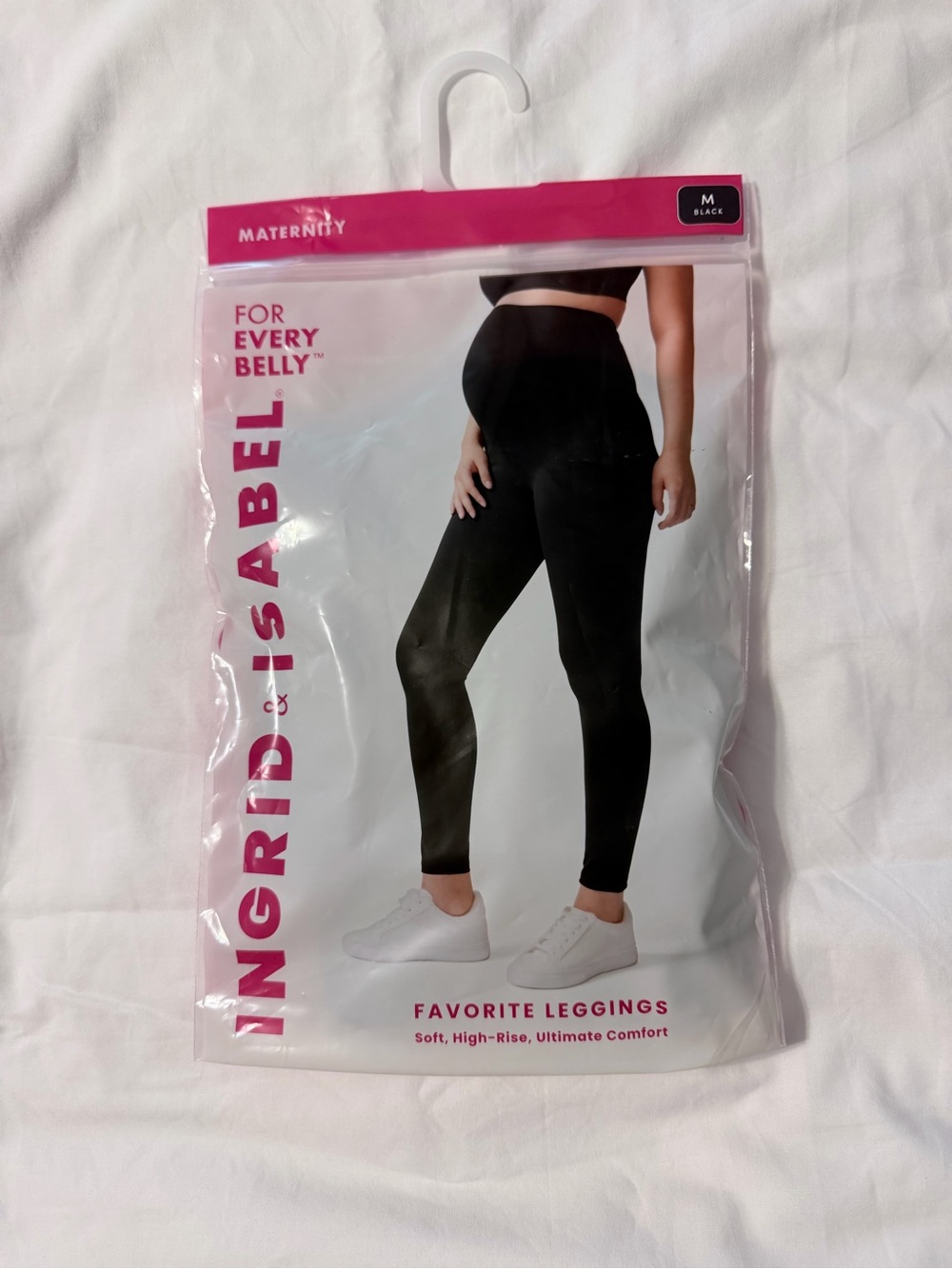 Ingrid & Isabel Black Maternity High-Rise Leggings